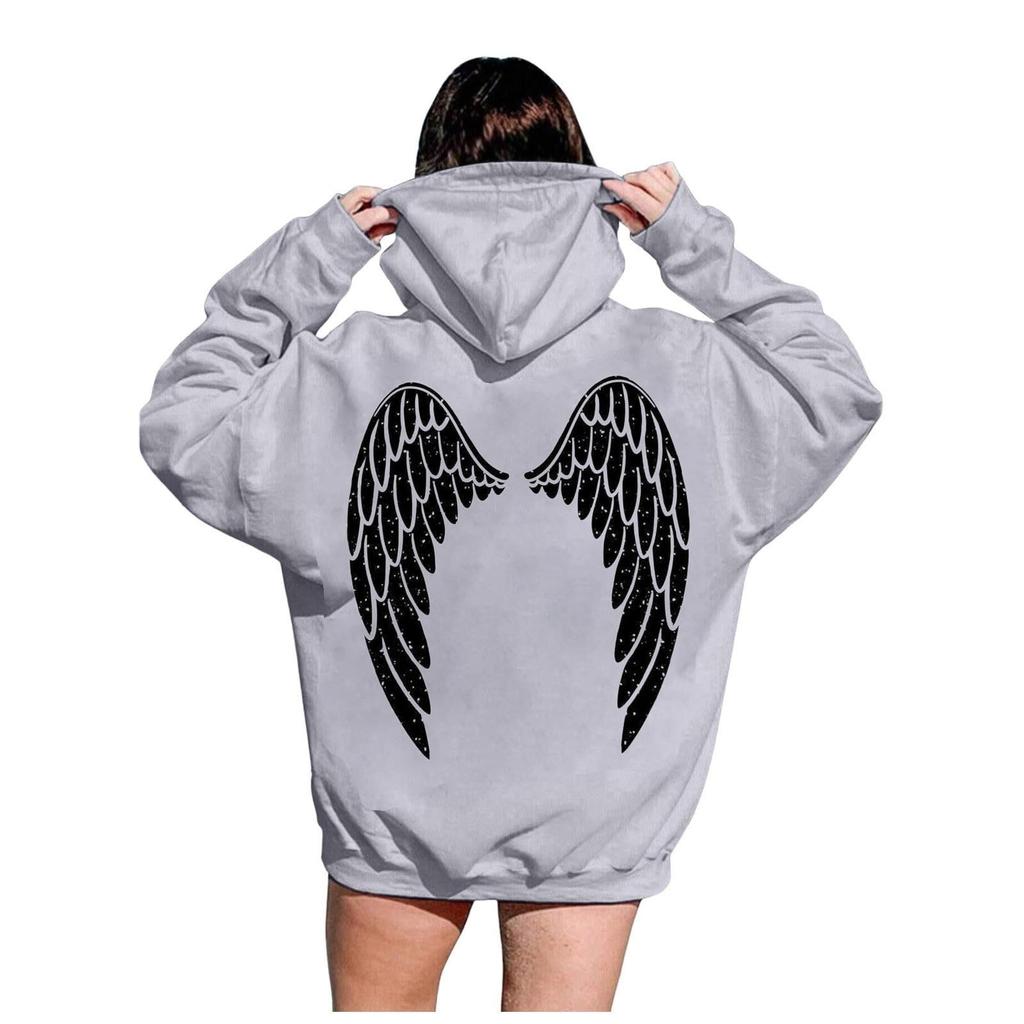 Women's Fashion Lightweight Long Sleeve Pullover Hoodies With Pockets Graphic Hoodie