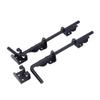 2pcs Gate Ground Latch 12 Inch Metal Heavy Duty Black Powder Coated Latch Gate Drop Rod for Single