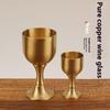 Brass Wine Glass Restaurant Goblet Tabletop Red Wine And White Wine Trumpet Copper Crafts Copper Decoration Mini Shot Glass