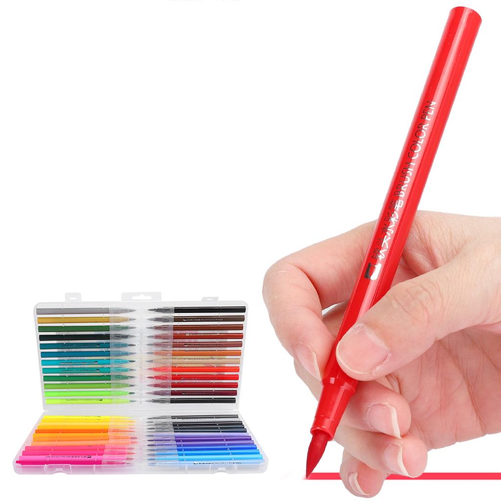 48 Colors Watercolor Brush Pens Pens Drawing Painting Brush Pen Soft Tip Brush Set