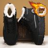 Winter Men Shoes Thickened Plush Warm Snow Boot High Quality Leather High-top Boots Outdoor Non-slip Platform Boot Botas Hombre