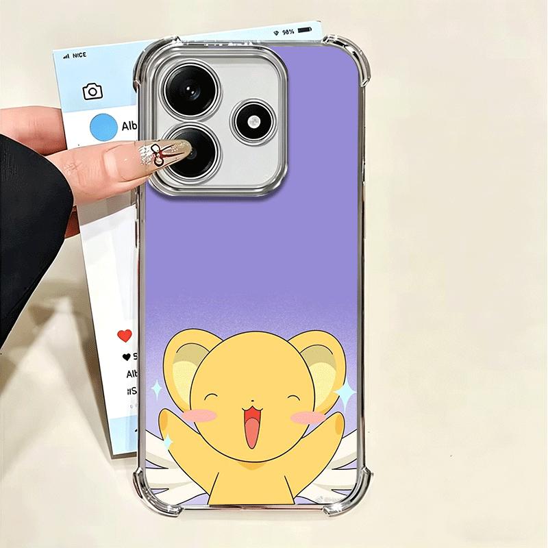Cardcaptor Sakura Cute Girl Plating Phone Case For Xiaomi Poco X5 X6 X7 X8 Pro Max F8 Ultra F7 M8 M7 M5S Redmi 15C 15 14C 13C 13