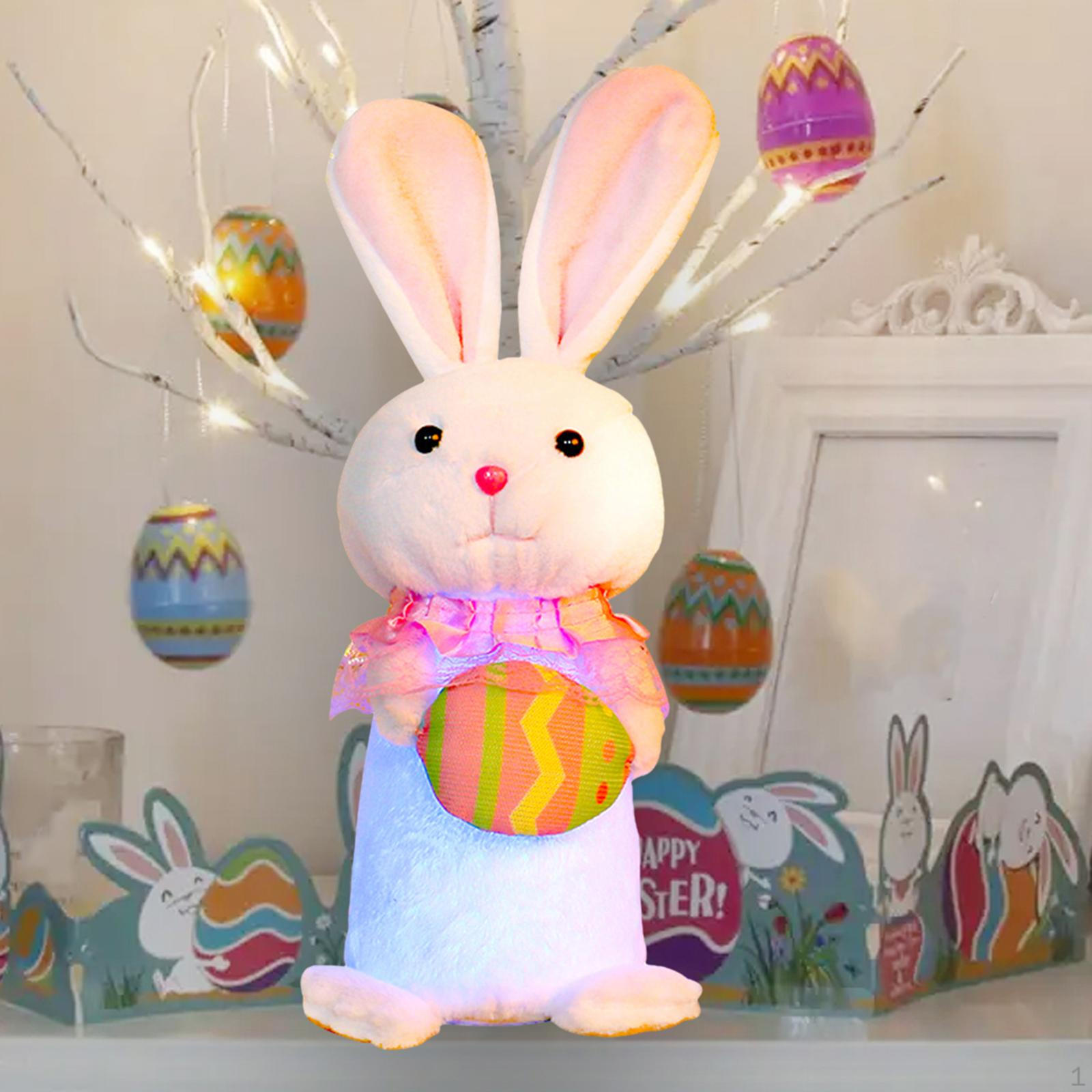 

Очаровательная плюшевая игрушка-зайчик для пасхального домашнего декора розовый