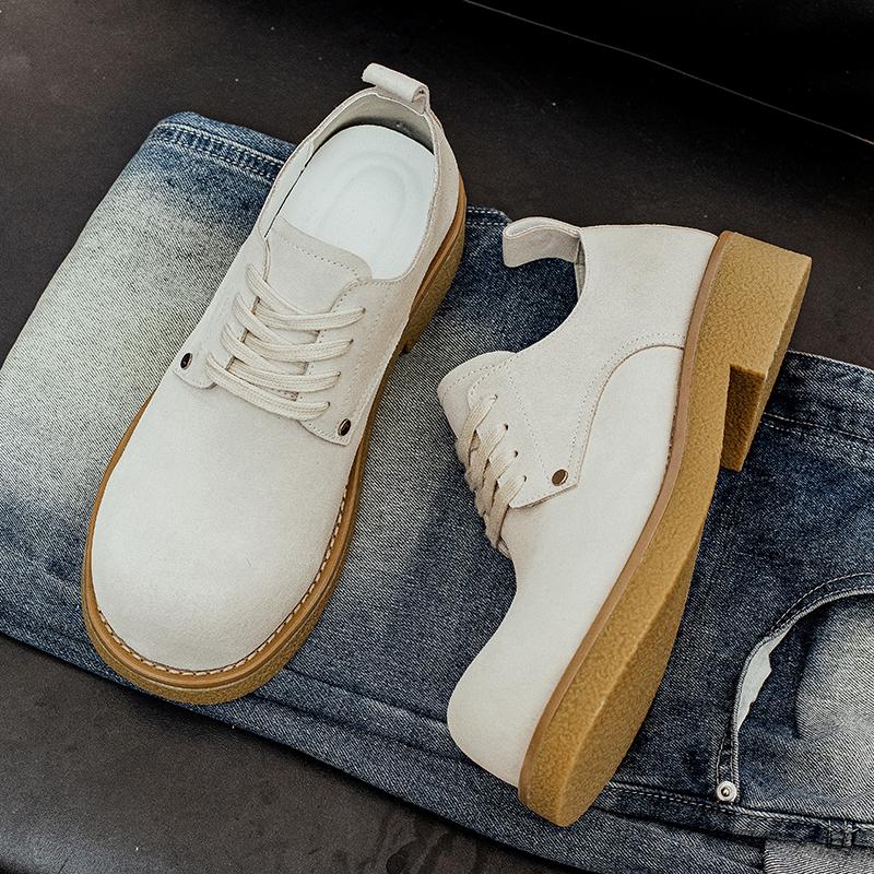 Fashion British Style Men Genuine Leather Casual Shoes Classic Outdoor Antiskid Oxford Dress Shoes Handmade Designer Business Flat Shoes