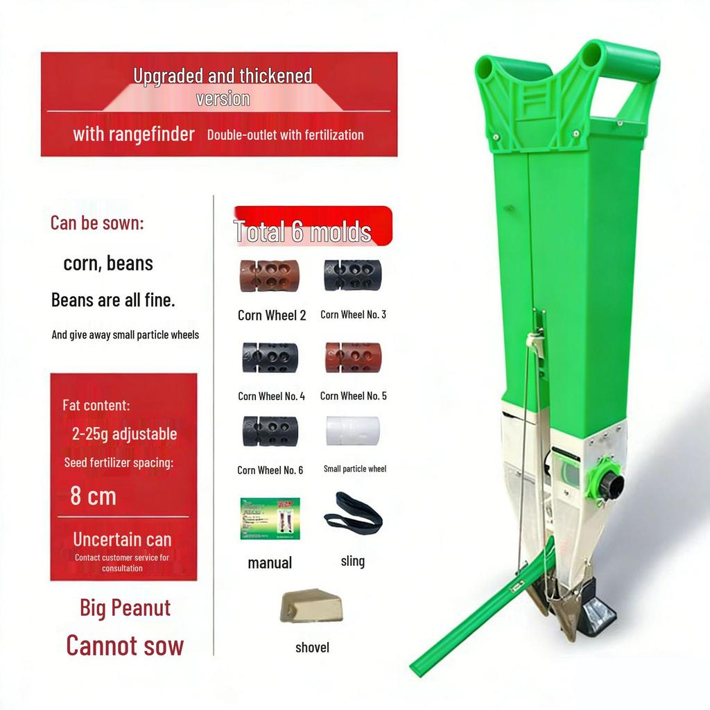Přenosný ruční secí stroj na kukuřici, řepku, fazol mungo, sóju