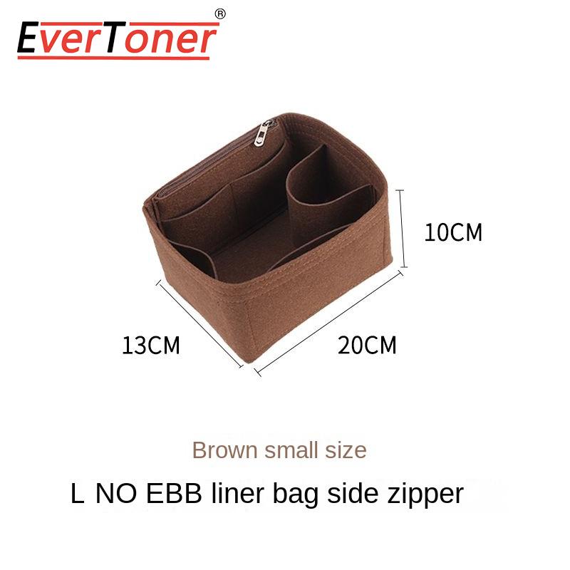 EverToner Bag Organizer Insert For l-v Noe Organiser Felt material Divider Shaper Protector Compartment Inner Bag Accessories