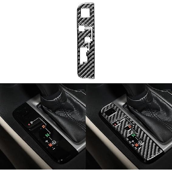 Real Soft Carbon Fiber Car Ignition Lock Panel Engine Start Stop Switch Cover Trim Sticker Auto Interior Accessories Compatible with Toyota