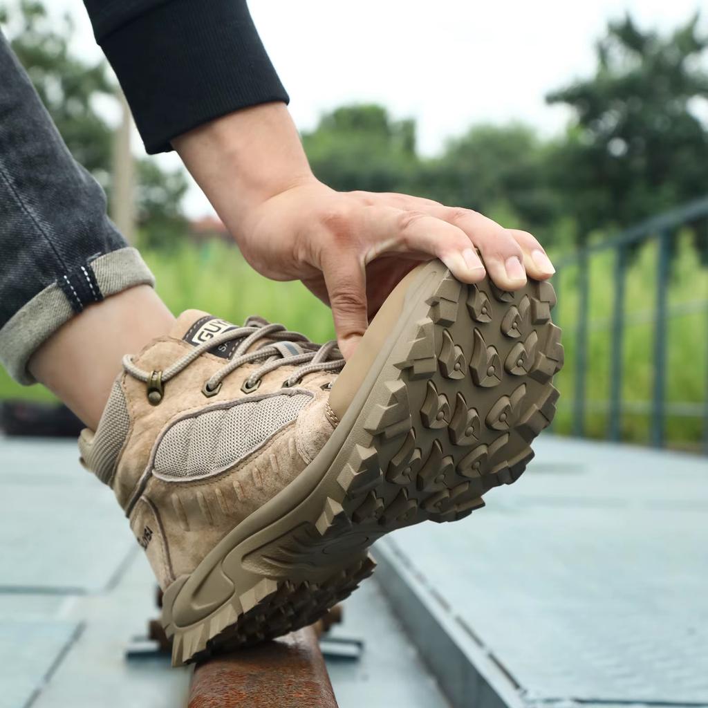 New Safety Boots Men Work Indestructible Shoes Sneakers Steel Toe Protective Boots Anti-smash Anti-puncture Work Tactical Boots