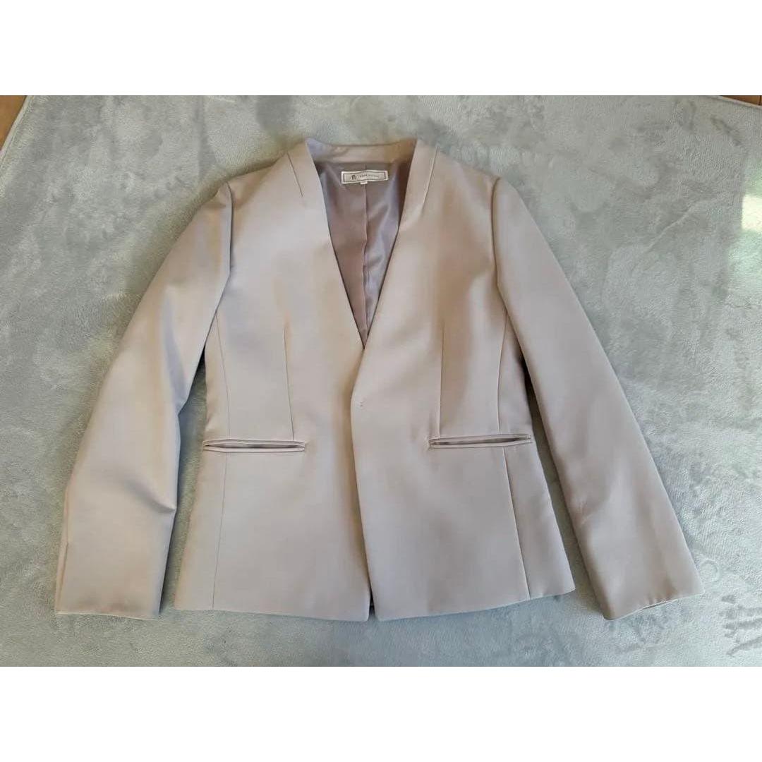 Beige collarless jacket ROPE PICNIC 40