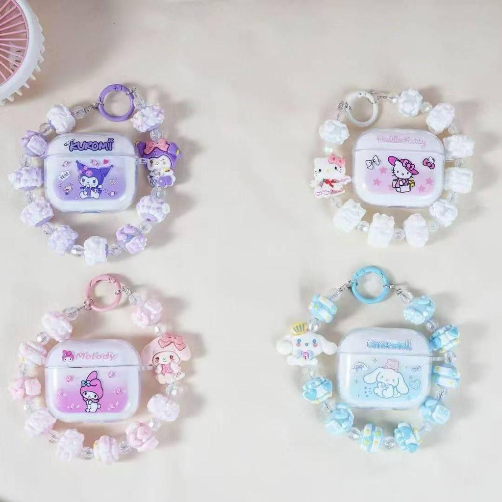 2025 Neue Sanrio Kabellose Bluetooth-Kopfhörer mit Mini-Ventilator & Armband-Hülle