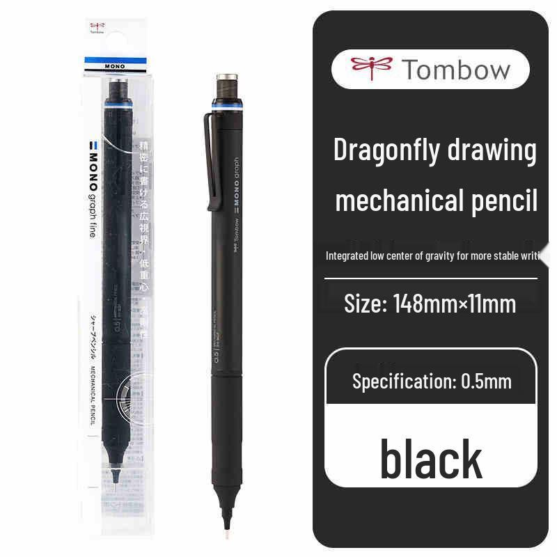 

Tombow Dragonfly Mono Graph 0.5mm Mechanical Pencil with Metal Low Gravity Design HB