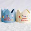 Handmade Birthday Crowned Hat For Baby First Birthday Party Photography Soft Cloth Embroidered Keepsake Accessory
