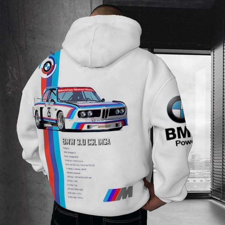 Evropsko-americká mikina s potiskem auta pro muže, ležérní, volný střih, dlouhý rukáv