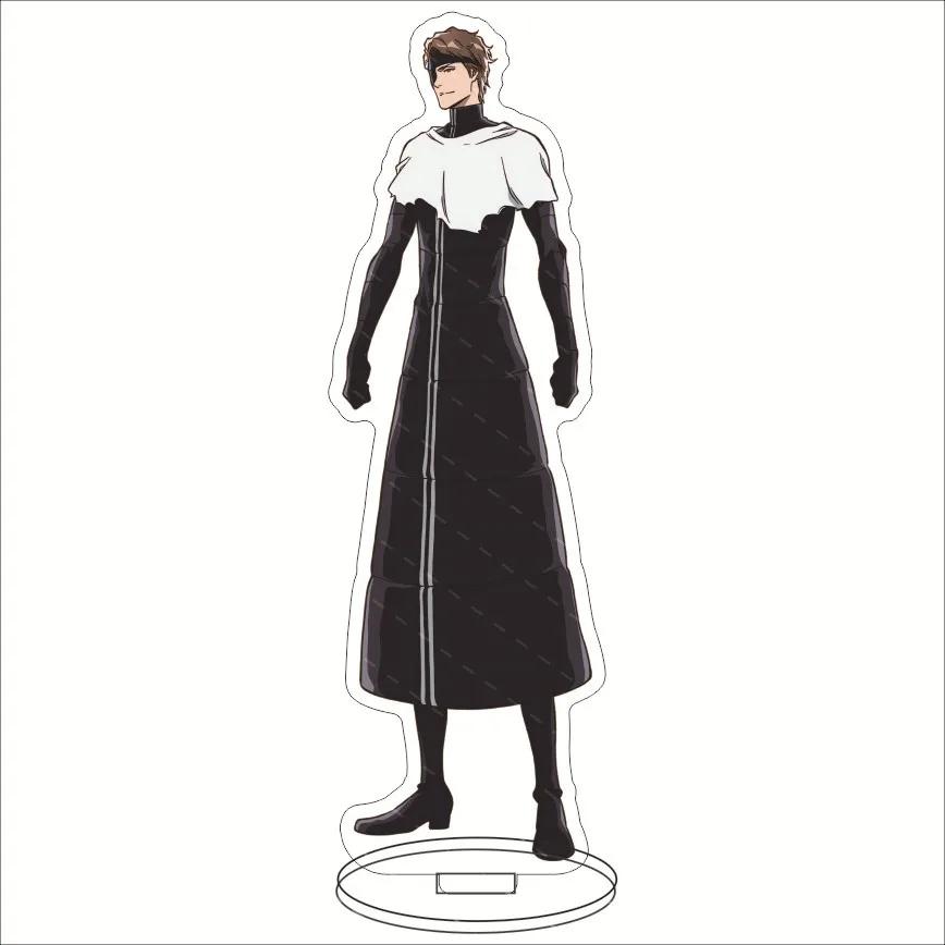 Anime BLEACH Acrylic Decorative Crafts Toy 15cm Ichigo Kurosaki Aizen Sousuke Collectible Figures Desktop Home Decoration