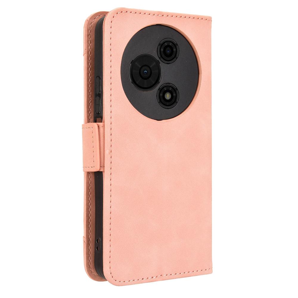 Dla TCL 605 4G/60 SE Skórzane Etui Pokrowiec Portfel na Telefon z Wieloma Przegródkami na Karty