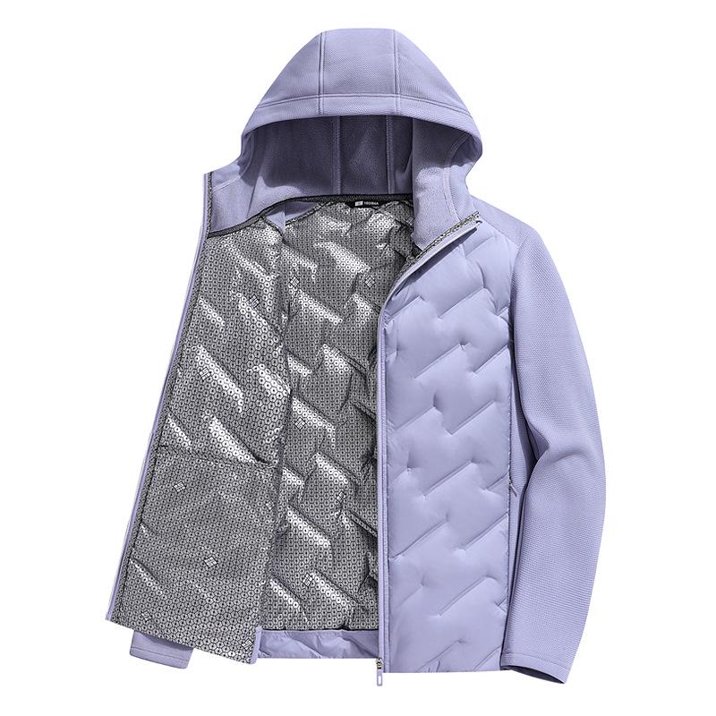 Men's & Women's Hooded Graphene Down Jacket - 90% Goose Down, Lightweight, Fashionable, Warm, Casual Couple Style for Autumn/Winter