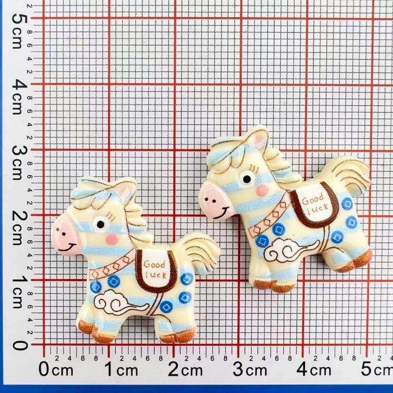 10Pcs Cartoon Diy Resin Accessories Cabochon Flatback Cute Cartoon Pony Embellishments For Diy Jewelry Making Decoration