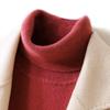 Women's 2026 Cashmere Knit High Neck Sweater - Autumn/Winter Short Top