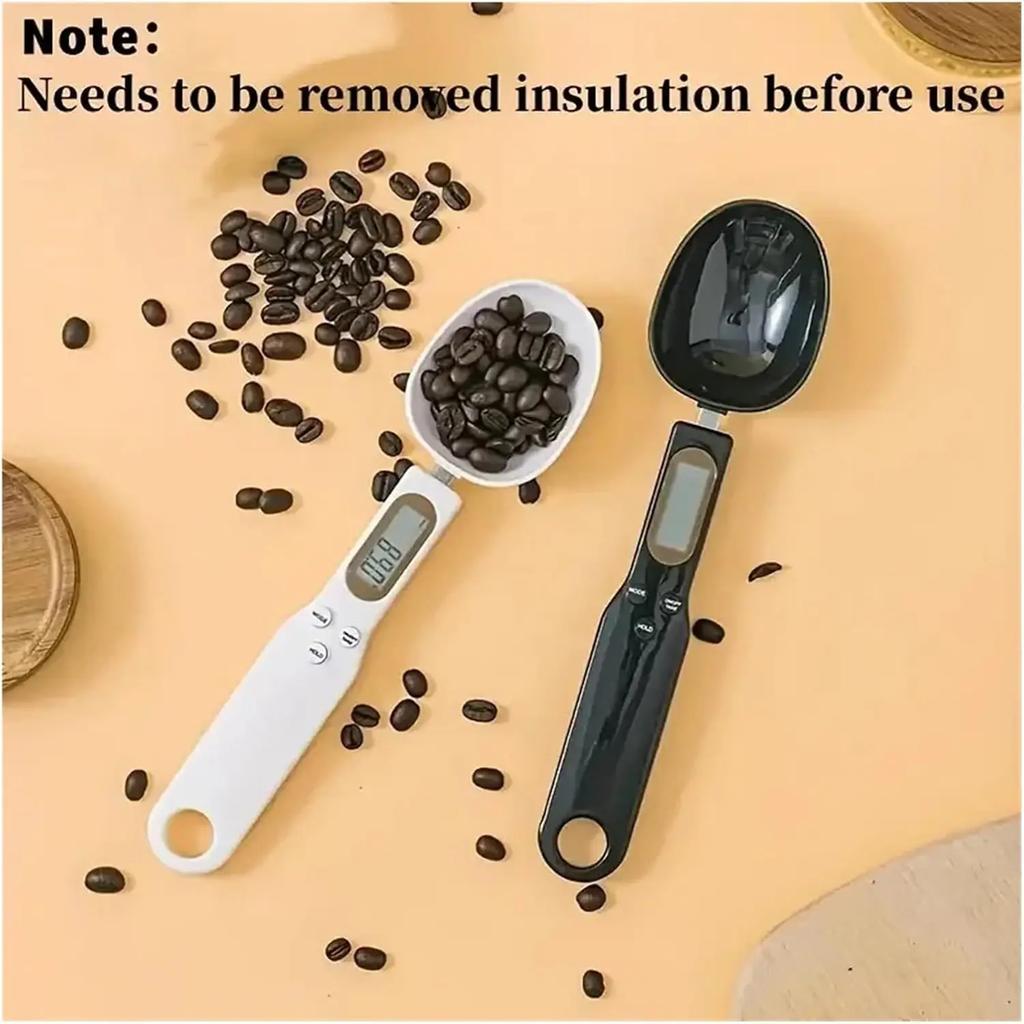 Weighing Spoon Scale Electronic Measuring Tool LCD Digital Adjustable for Coffee Food Flour Powder Baking Kitchen Tool Scale