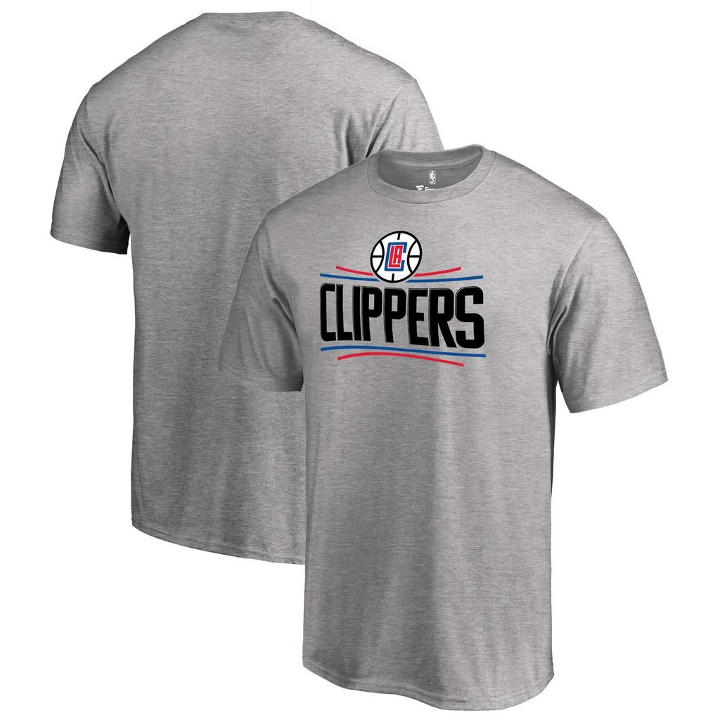 Fanatics NBA Los Angeles Clippers Team Logo T-Shirt (US Medium, Gray)