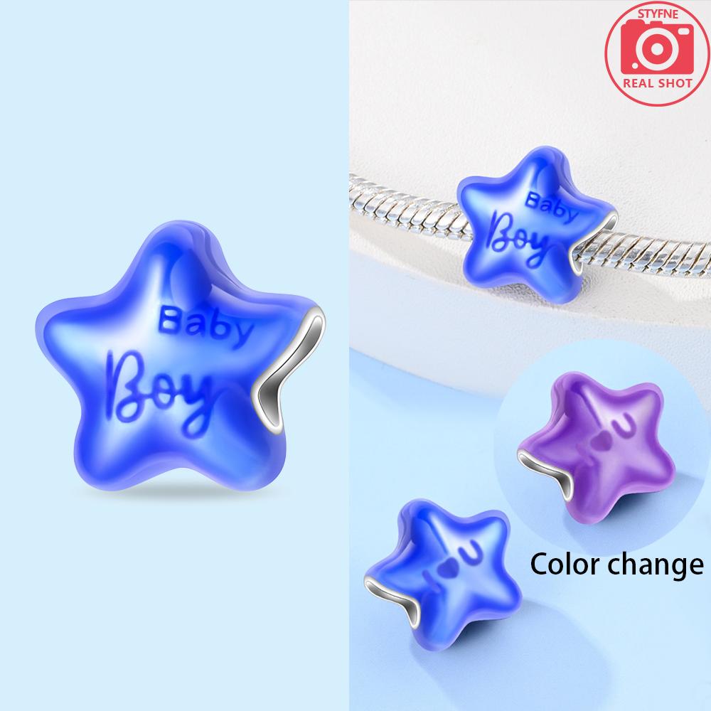 

Charms Copper Original Blue Snowflake Mermaid Octopus Star Beads Fit Bracelet Women Diy Luxury Gift Accessories Jewelry