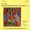 LP Record JOHANN SEBASTIAN BACH - HEIDELBERGE - Brandenburgische Konzerte 1-3 SM91919 Da Camera Germany Classical Used