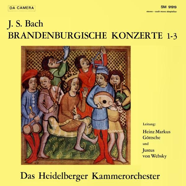LP Record JOHANN SEBASTIAN BACH - HEIDELBERGE - Brandenburgische Konzerte 1-3 SM91919 Da Camera Germany Classical Used
