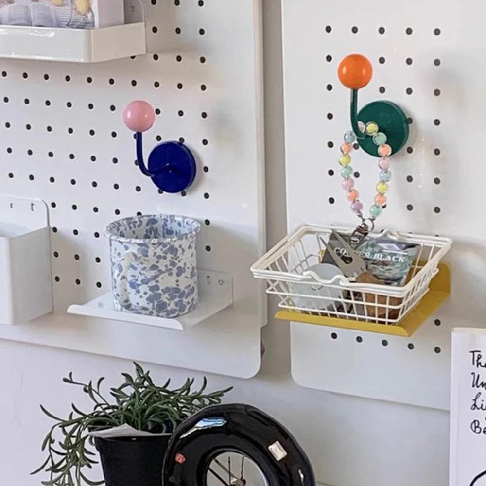 1 STÜCK Farbe Kreativer Magnetischer Haken Kein Stanzen Magnetischer Haken Küche Badezimmer Tür Kühlschrank Stark Spurlos Dekoration