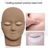 Wimpern-Mannequin-Kopf simuliert mit abnehmbaren Augenlidern Multifunktionale Übungskopf-Modell-Make-up-Versorgung für falsche Wimpernverlängerungen