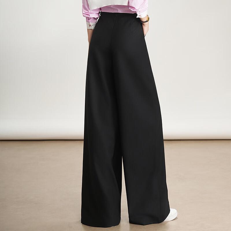 Bailuyu Women's Elegant Straight-Leg Commuter Pants