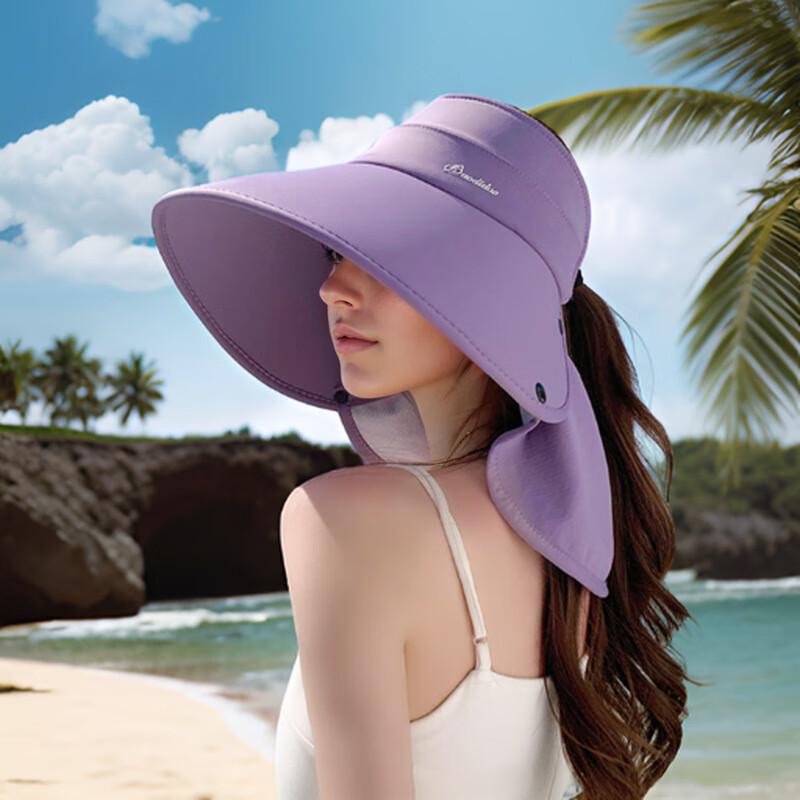 Wide Brim Detachable Shawl Sun Hat