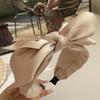 Top Bow Knot Satin Cloth Headband for Women Girls Daily Shopping Head Wears Simple Ladies Hair Hoop Accessories