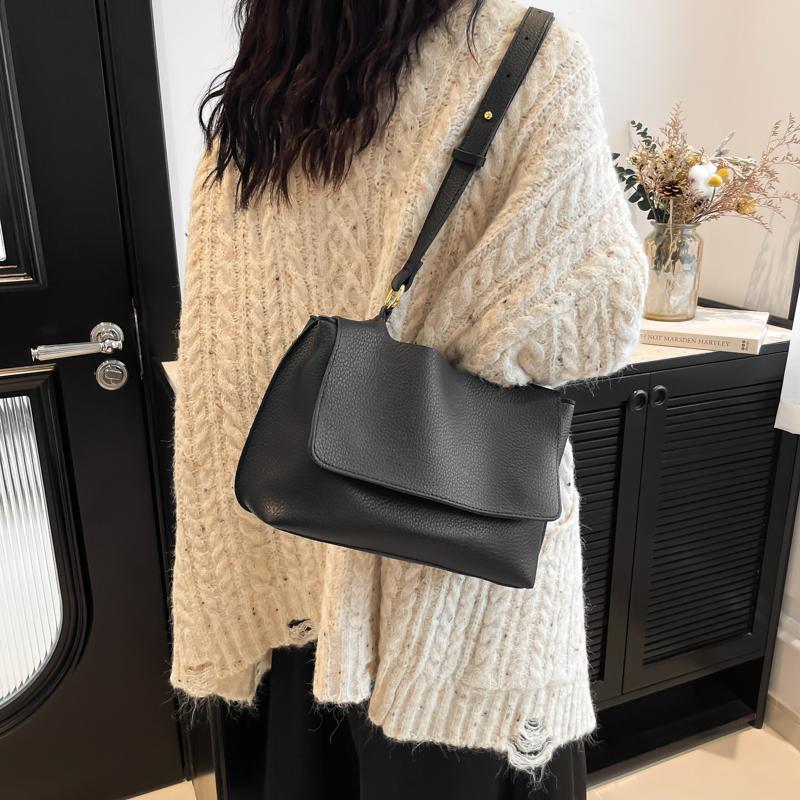Women's Monochromatic PU Leather Shoulder Crossbody Bags Casual Women's Bags Messenger Bags Women's Fashion High Quality