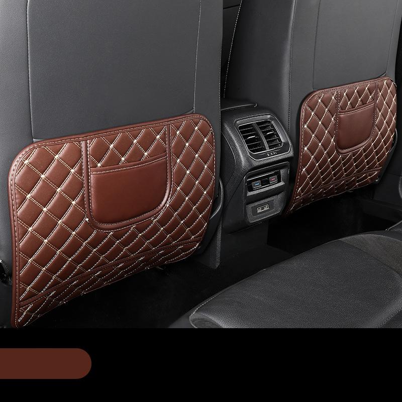 

Автоаксессуары Защитная накладка на спинку сиденья Стеганая кожа Защитные накладки для детей с сумкой для хранения Износостойкая Легко чистить