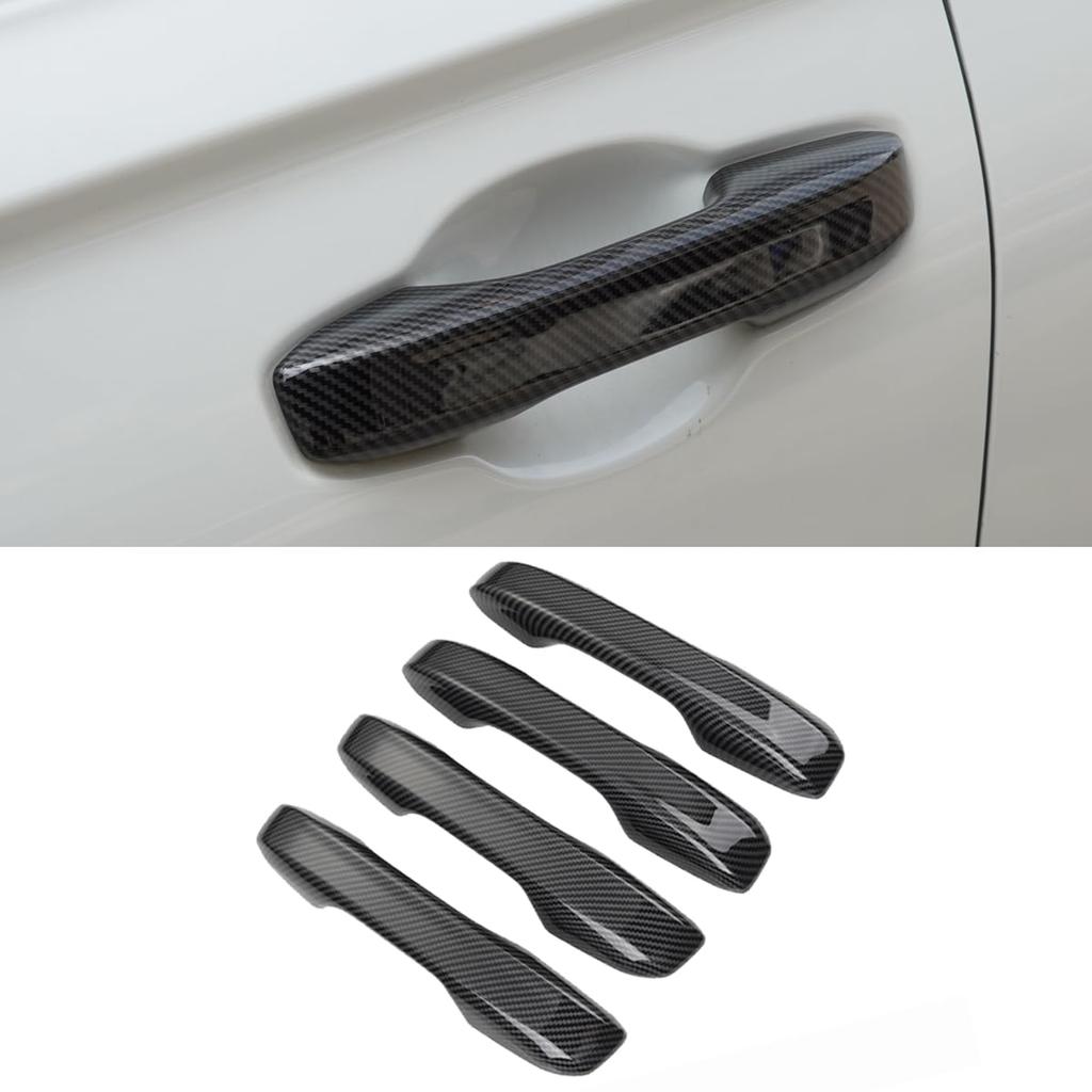 ZdeduoCar Honda Civic FL1 FL4 tape Door handle specially mirror 11th generation new door knob full cover with smart holes carbon pattern [No required]