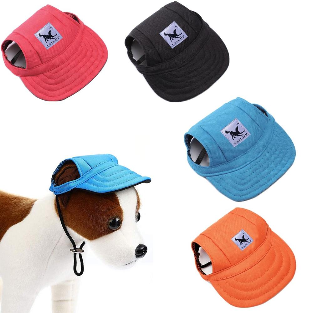 Summer with Ear Holes Headdress Puppy Sunbonnet Baseball Cap Sun Protection Dog Visor Hats