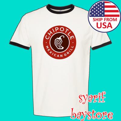 Chipotle Mexican Grill Men#039;s Ringer Black Size S To 3XL Unisex T-Shirt