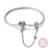 Real 925 Sterling Silver 17-20CM Butterfly Pet Ocean Starry Sky Original Bracelet Fit for Wedding Fine Jewelry DIY Making