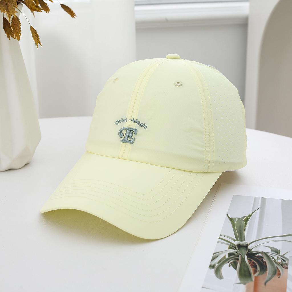 Spring And Summer Big Head Circumference Soft Top Embroidery Letter Baseball Cap Female Versatile Casual Cap Male