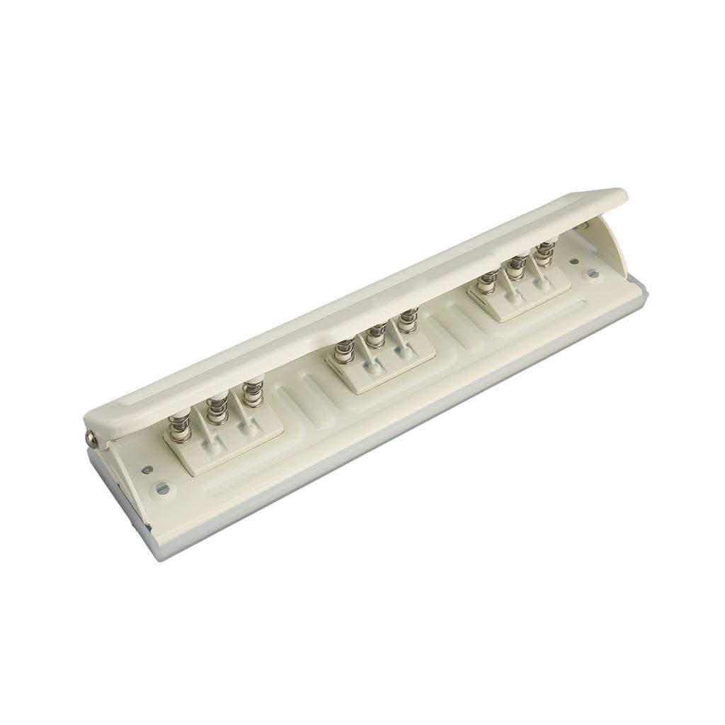 9 Hole Punch White Manual 8 Sheet Capacity DIY Hole Puncher for A4 B5 B6 A5 A6 Paper