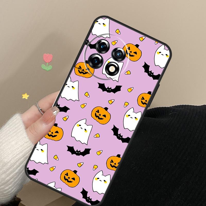 Halloween Pumpkin Cover For OnePlus 13 12 11 12R 13R 9 10 Pro 8T 9RT 10T 10R Nord 4 CE 2 3 Lite N20 N30 Case