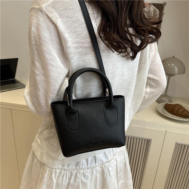 Sommer neue Mode einfach einfarbig atmosphärisch tragbare Bucket Bag Damen Pendler Schulter Messenger Bag