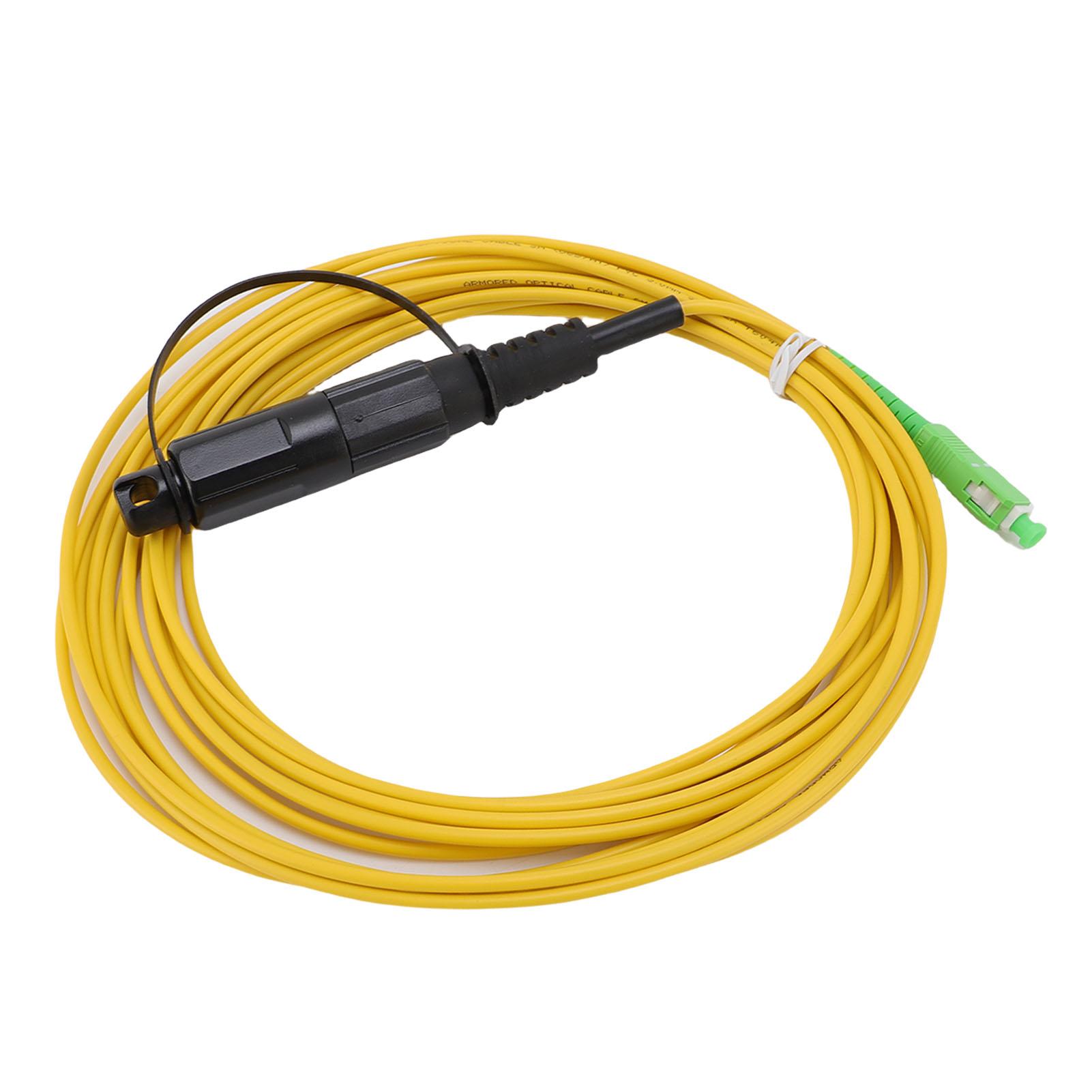 

Fiber Optic Patch Cable Water Proof Single Mode Armored Jumper Wire SC Angled Physical Contacting Connector Type 1