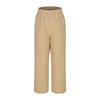 Wide Leg Pants Women Casual Solid Color Long Trousers with Pockets Loose Fit High Waist Daily Wear Elastic Waist