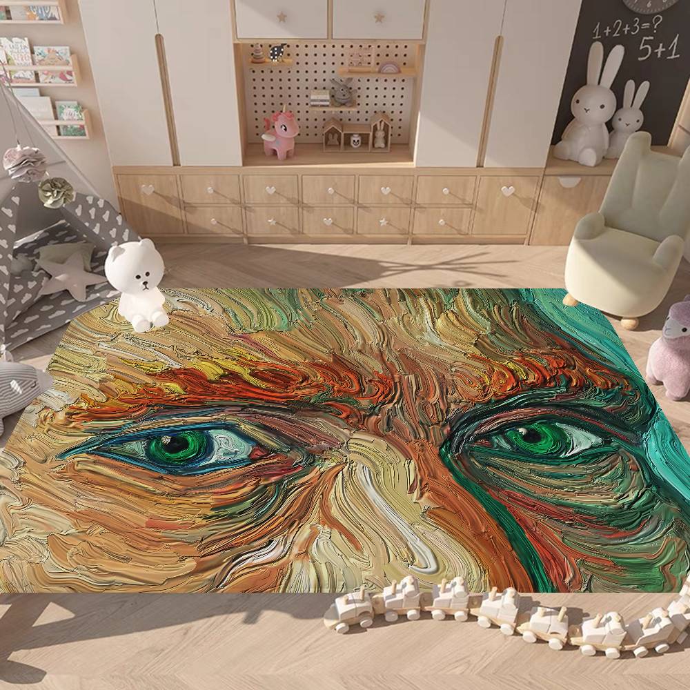 Art Category World Famous Painting Bathroom Mat Kids Room Bedroom Decoration Balcony Anti-Slip Doormat Living Room Welcome Rug