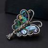 Women Fashion Butterfly Shell Broochpins Elegant All-match Scarf Buckle Suit Brooches Decoration