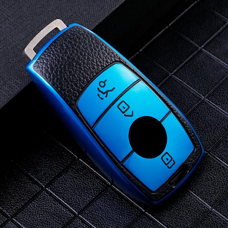 

PU+TPU Car Remote Key Cover Case Shell for Mercedes Benz A C E S G GLS CLA Class W213 W177 W205 W222 X167 W177 AMG Accessories