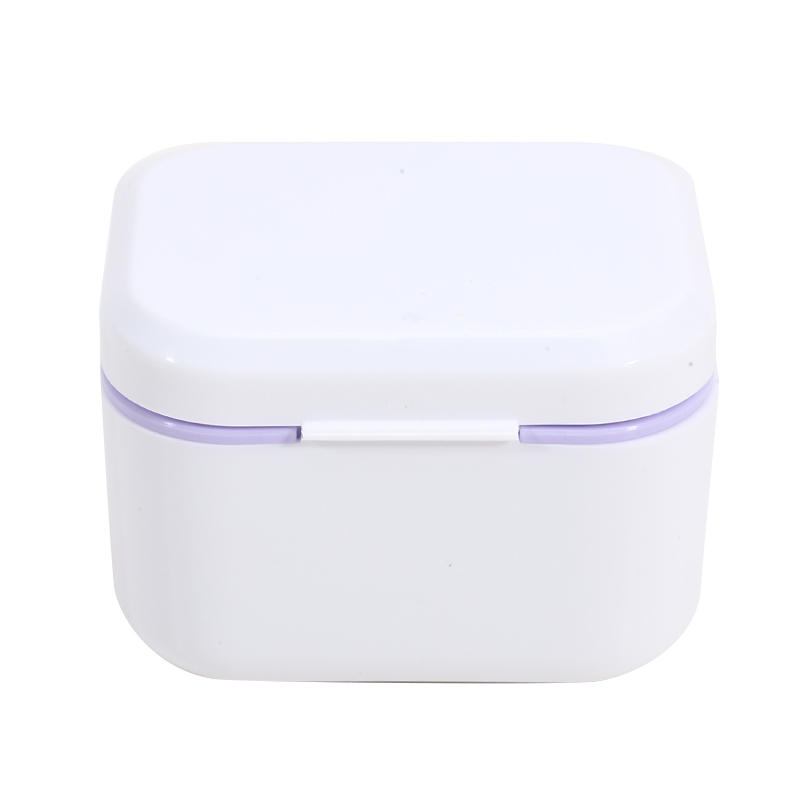 Portable Denture Retainer Soaking Case Multi-Purpose Mouthguards Braces Storage Box Nail Drill Tool Organizer