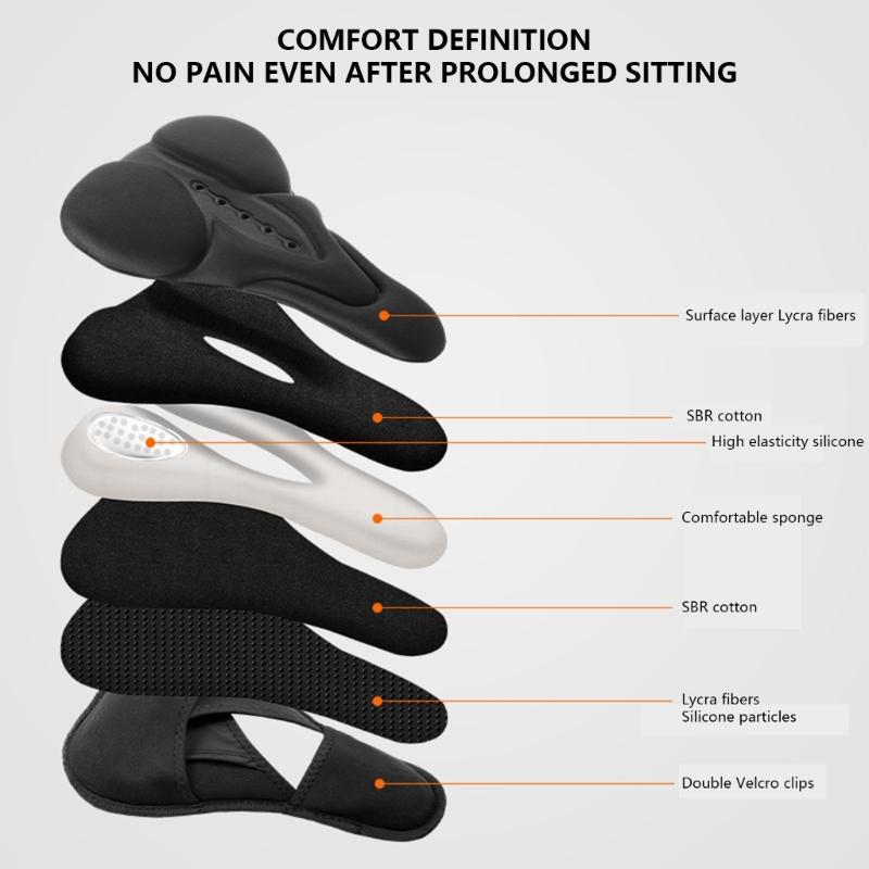 Thicken Bicycles Seat Cover Cushion Road Bike Cycling Saddles Comfortable Cycling Exercise Bike Seat Cushion Pad