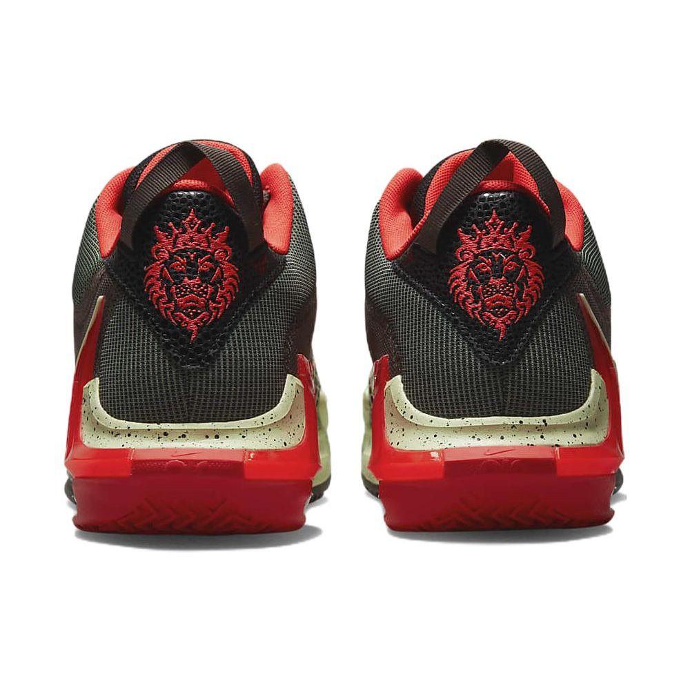 Nike LeBron Witness 7 Bright Crimson Alligator Unisex Sneakers Black Barely-Volt DM1123-001